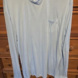 Free Fly Apparel Men's Long Sleeve Shirt - Soft Blue